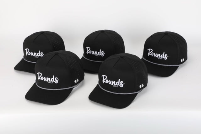 *ROUNDS GOLF BLACK EDITION CUSTOM HAT If you want one of these hats message us we might have more coming in! Rounds Golf in Mayfair has some in stock